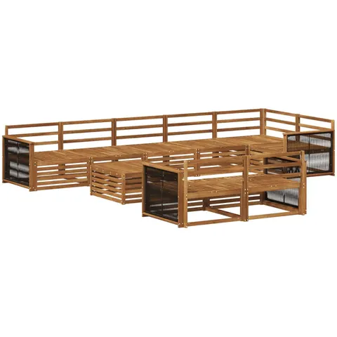 vidaXL Ensemble de canapés d'extérieur 9 pc – 709196 – image 3