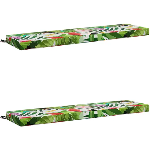 vidaXL Coussins de Banc SOEST 2 pc 100 % polyester Multicolore – 467724 – image 2