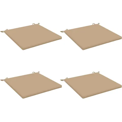 vidaXL Coussins de siège SOEST 4 pc 100 % polyester Sable – 416111 – image 2