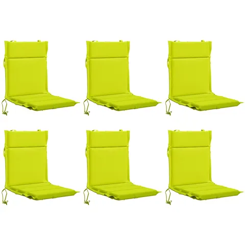 vidaXL Coussin de chaise à dossier bas GEMERT 6 pc 100 % polyester – 433286 – image 3