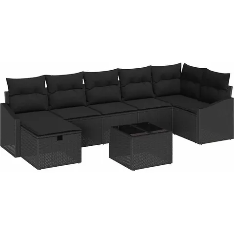 vidaXL Ensemble de Canapés 8 pc polyrotin – 395153 – image 3