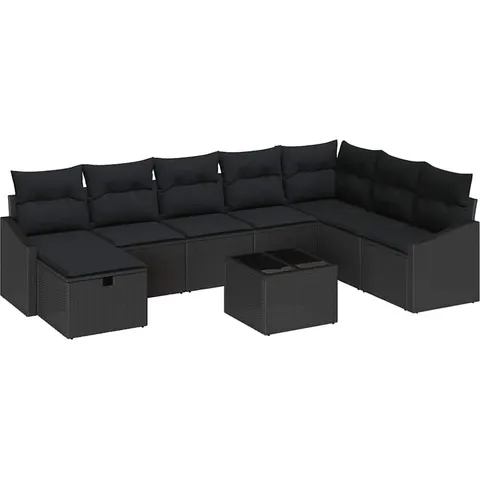 vidaXL Ensemble de Canapés 8 pc polyrotin – 407931 – image 3