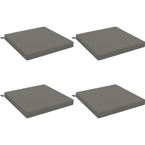 vidaXL Coussins de siège SOEST 4 pc 100 % polyester Gris – 417392 – image 2