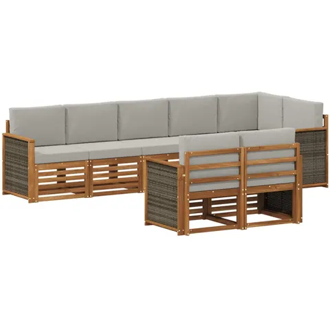 vidaXL Ensemble de canapés d'extérieur 7 pc – 692368 – image 3
