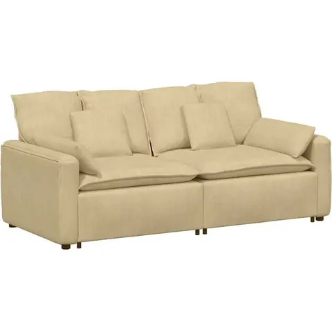 vidaXL Canapé modulable avec coussins gris-vert – 641557 – image 2