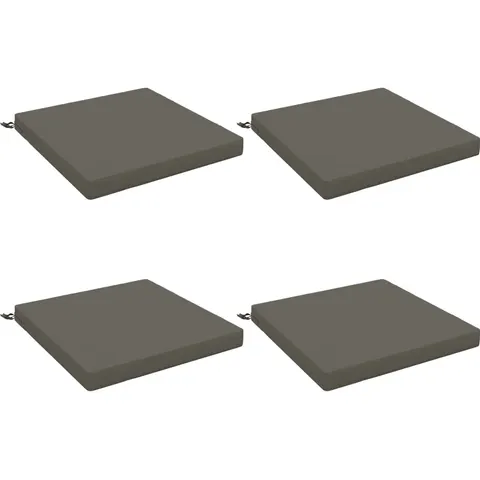 vidaXL Coussins de siège SOEST 4 pc 100 % polyester Gris – 415657 – image 2