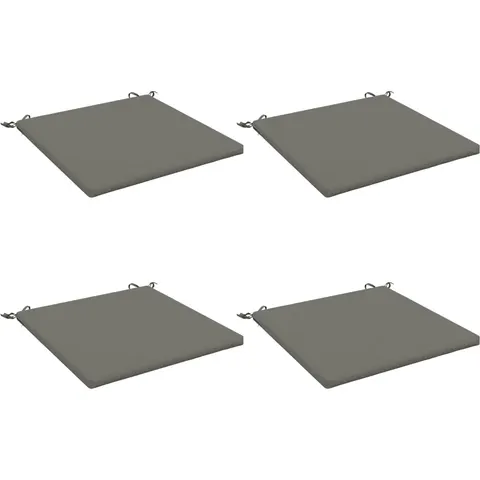 vidaXL Coussins de siège SOEST 4 pc 100 % polyester Gris – 417972 – image 2