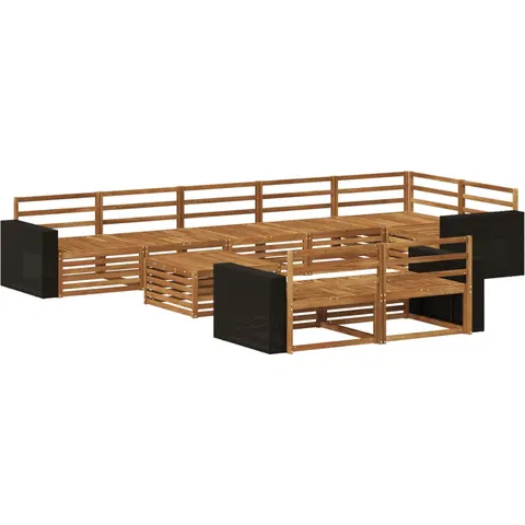 vidaXL Ensemble de canapés d'extérieur 9 pc – 709295 – image 3