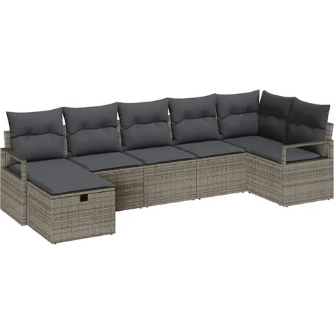 vidaXL Ensemble de Canapés 5 pc polyrotin – 406491 – image 3
