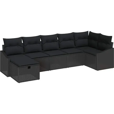 vidaXL Ensemble de Canapés 7 pc polyrotin – 407535 – image 3