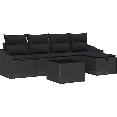 vidaXL Ensemble de Canapés 6 pc polyrotin – 407238 – image 3
