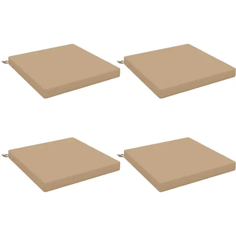 vidaXL Coussins de siège SOEST 4 pc 100 % polyester Sable – 417279 – image 2
