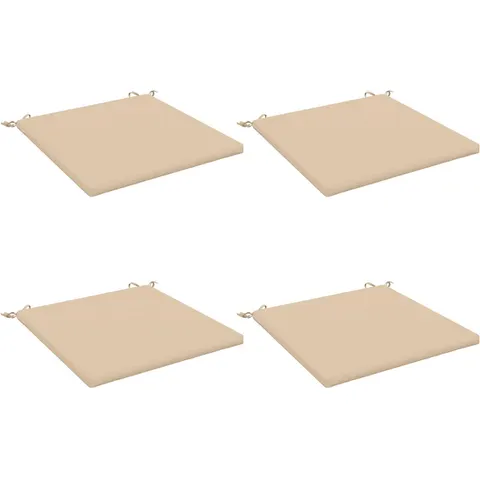 vidaXL Coussins de siège SOEST 4 pc 100 % polyester Crème – 416258 – image 3