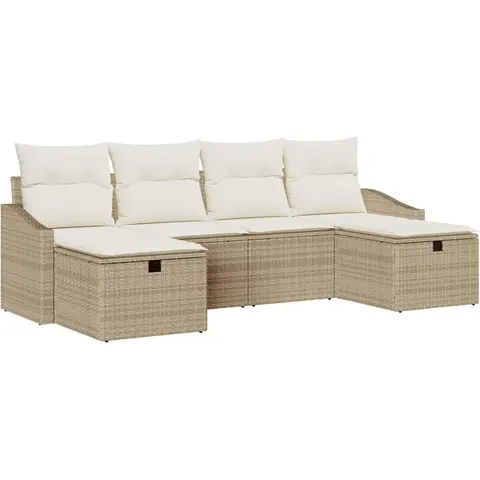 Ensemble de Canapés 6 pc polyrotin vidaXL – 407719 – image 3