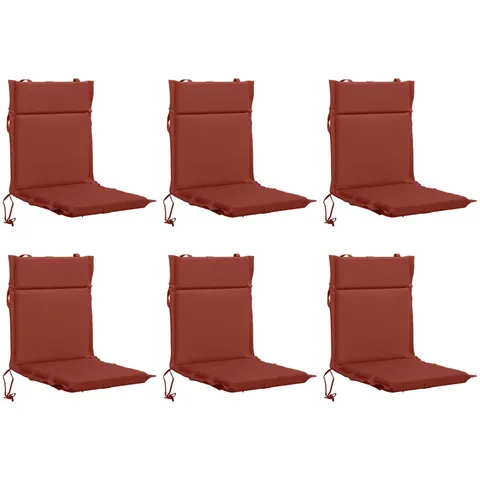 vidaXL Coussin de chaise à dossier bas GEMERT 6 pc 100 % polyester – 433101 – image 2