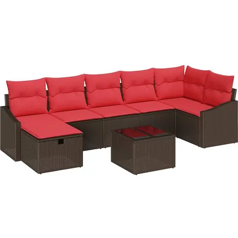 vidaXL Ensemble de Canapés 8 pc polyrotin – 395160 – image 3