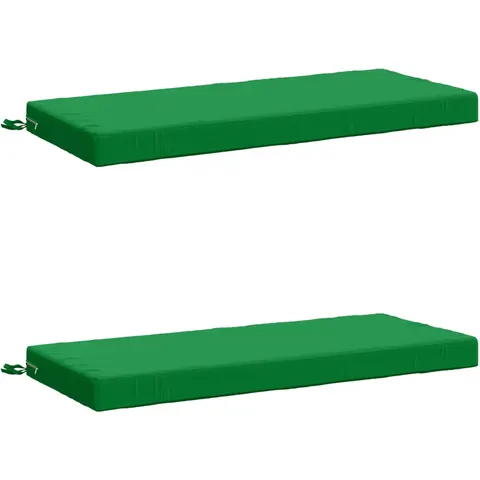 vidaXL Coussins de Banc SOEST 2 pc 100 % polyester Vert – 470663 – image 2
