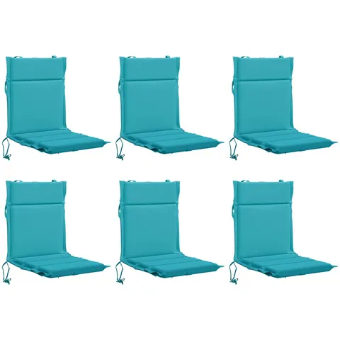 vidaXL Coussin de chaise à dossier bas GEMERT 6 pc 100 % polyester – 433675 – image 2