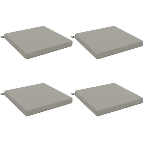 vidaXL Coussins de siège SOEST 4 pc 100 % polyester Gris – 419310 – image 3