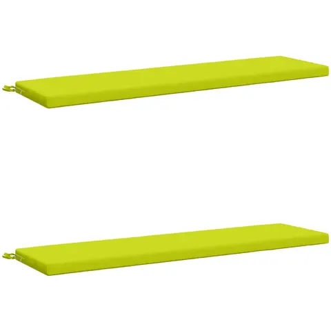 vidaXL Coussins de Banc SOEST 2 pc 100 % polyester Vert vif. – 457787 – image 2
