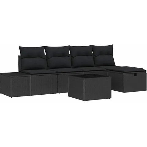 vidaXL Ensemble de Canapés 5 pc polyrotin – 408235 – image 3