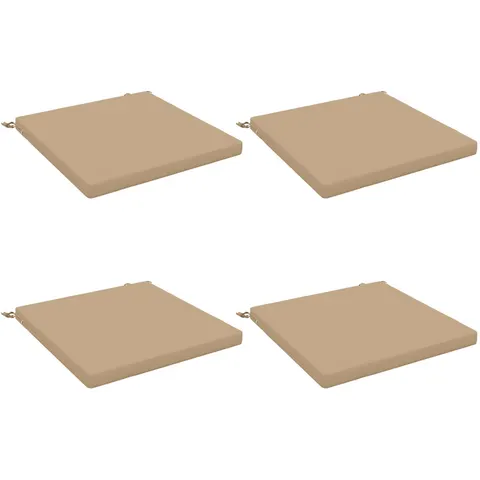 vidaXL Coussins de siège SOEST 4 pc 100 % polyester Sable – 414957 – image 2