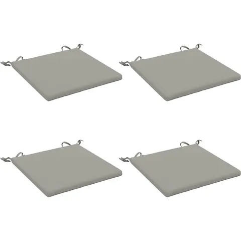vidaXL Coussins de siège SOEST 4 pc 100 % polyester Gris – 411864 – image 3