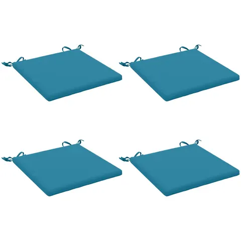 vidaXL Coussins de siège SOEST 4 pc 100 % polyester Bleu clair – 412755 – image 2