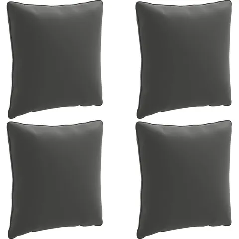 vidaXL Coussin de dos PUTTEN 4 pc 100 % polyester Anthracite – 419754 – image 2