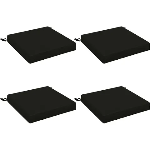 vidaXL Coussins de siège SOEST 4 pc 100 % polyester Noir – 414063 – image 3