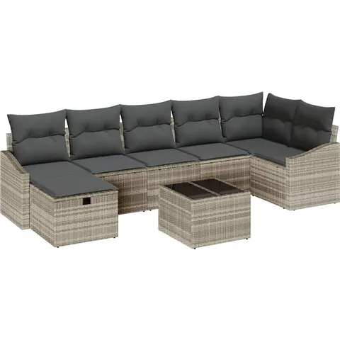 Ensemble de Canapés 8 pc polyrotin vidaXL – 407627 – image 2
