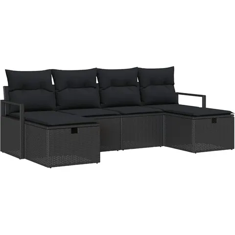 vidaXL Ensemble de Canapés 5 pc polyrotin – 406736 – image 3