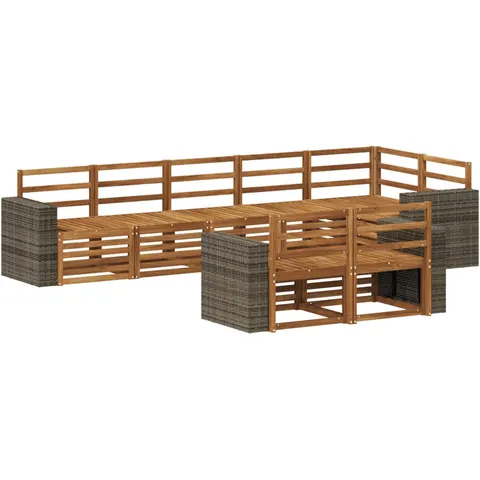 vidaXL Ensemble de canapés d'extérieur 8 pc Polyester – 692542 – image 3