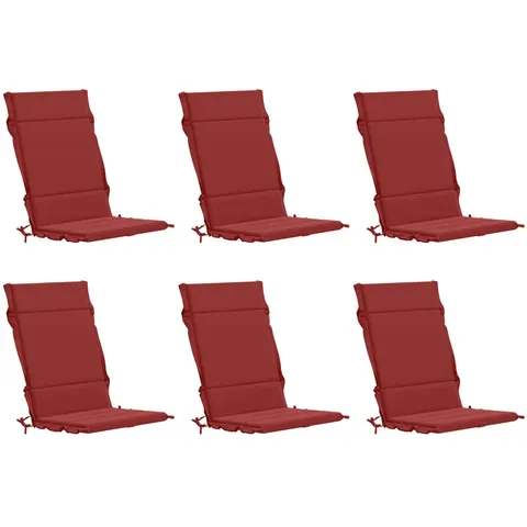 vidaXL Coussin de chaise à dossier haut GEMERT 6 pc 100 % polyester – 432838 – image 2