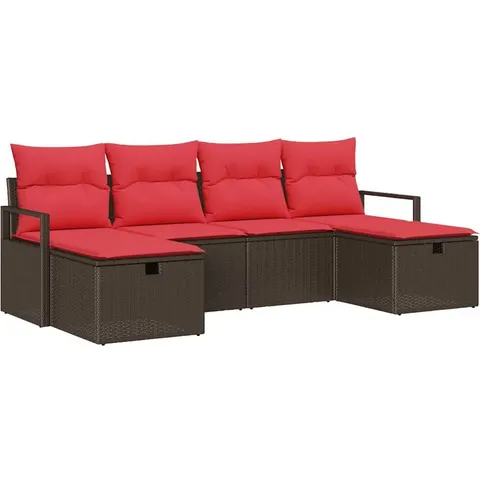 vidaXL Ensemble de Canapés 5 pc polyrotin – 406743 – image 3