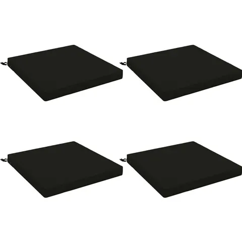 vidaXL Coussins de siège SOEST 4 pc 100 % polyester Noir – 415596 – image 3