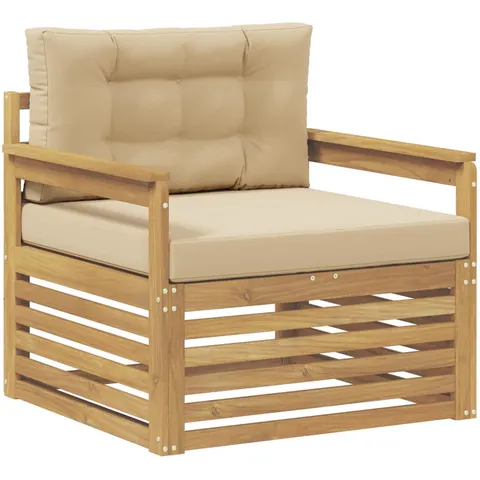 vidaXL Canapé d’extérieur Polyester Blanc – 651536 – image 2