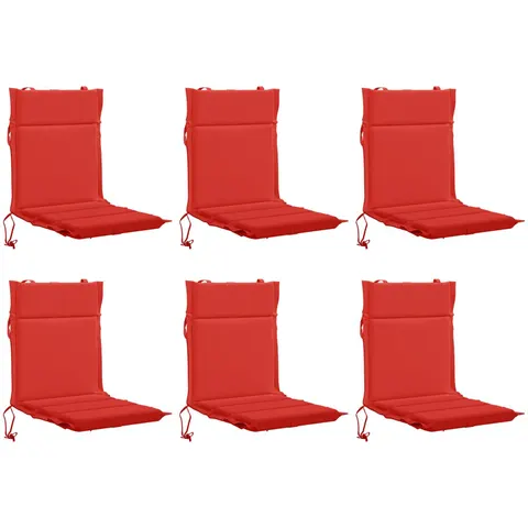 vidaXL Coussin de chaise à dossier bas GEMERT 6 pc 100 % polyester – 433613 – image 2