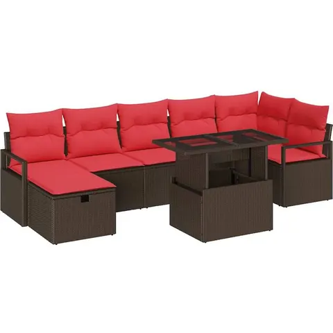 vidaXL Ensemble de canapé de jardin 8 pc polyrotin – 400147 – image 2