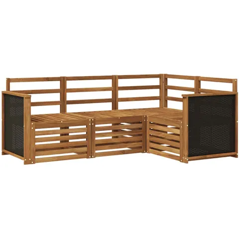 vidaXL Ensemble de canapés d'extérieur 4 pc Polyester – 690197 – image 3