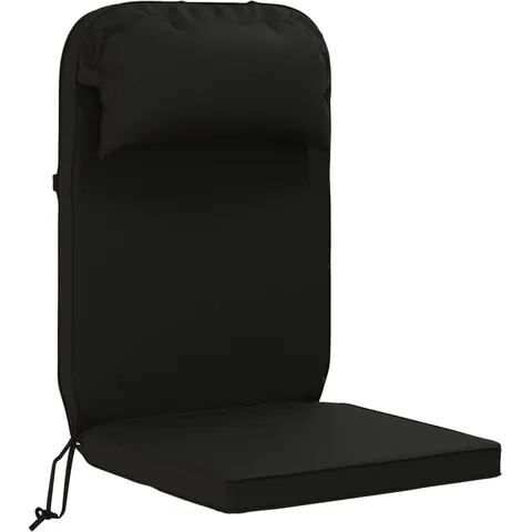 vidaXL Coussin de chaise Adirondack 100 % polyester Noir – 450023 – image 2