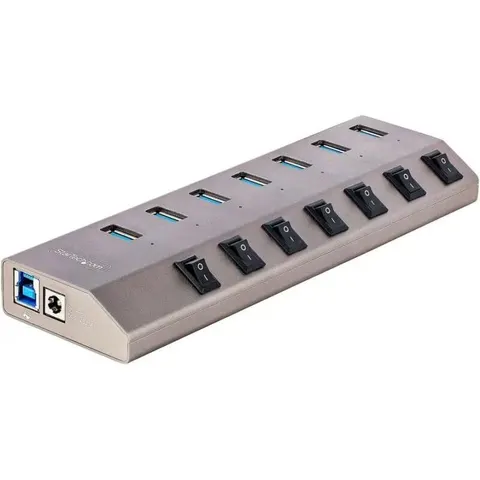 StarTech.com Hub USB-C Autoalimentado de 7 puertos con Interruptores Individuales - Concentrador USB – imagen 2