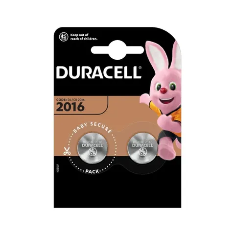 Duracell Electronics 2016 Lithium Coin Battery 2 pcs – image 2