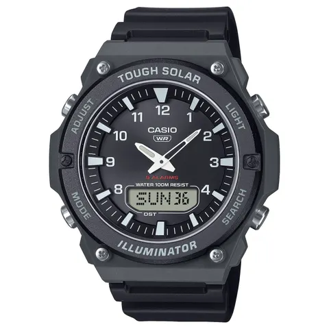 Casio Analogue Display Black Dial Resin Strap Watch – image 2