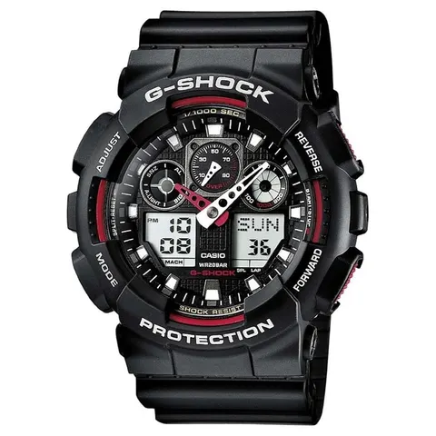 Casio G-SHOCK Men's LED Backlight Black Resin Strap Watch – image 3