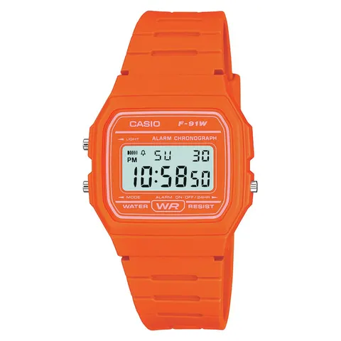 Casio Orange Resin Strap Watch – Blue – image 3