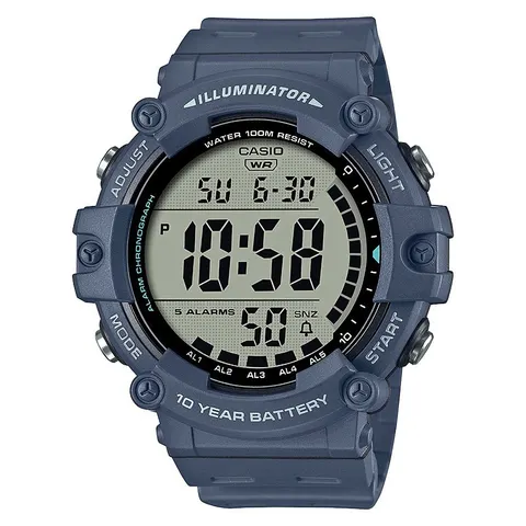 Casio Blue Digital Resin Strap Watch – image 2