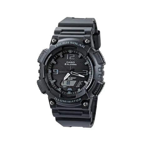 Casio Digital Solar Black Resin Strap Watch – image 2