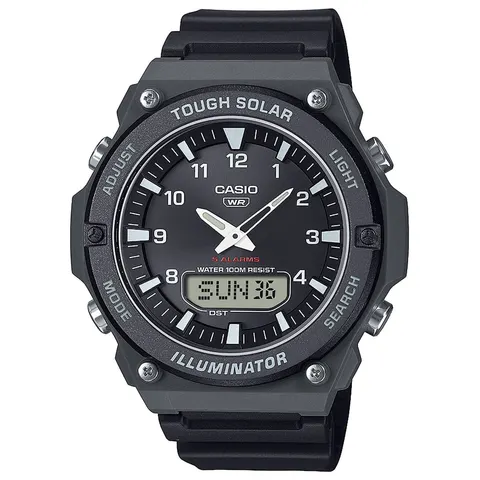 Casio Analogue Display Black Dial Resin Strap Watch – image 3