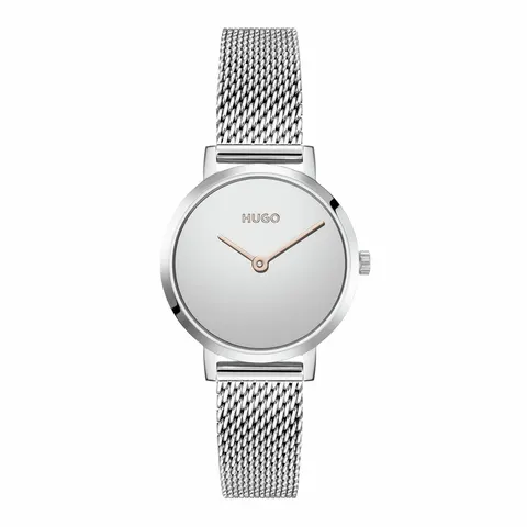 HUGO Ladies Silver Stainless Steel Adjustable Strap Watch – image 2
